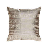 DEKOKISSEN Roségold 50/50 cm Oujda - Roségold, Naturmaterialien/Textil (50/50cm) - Beliani