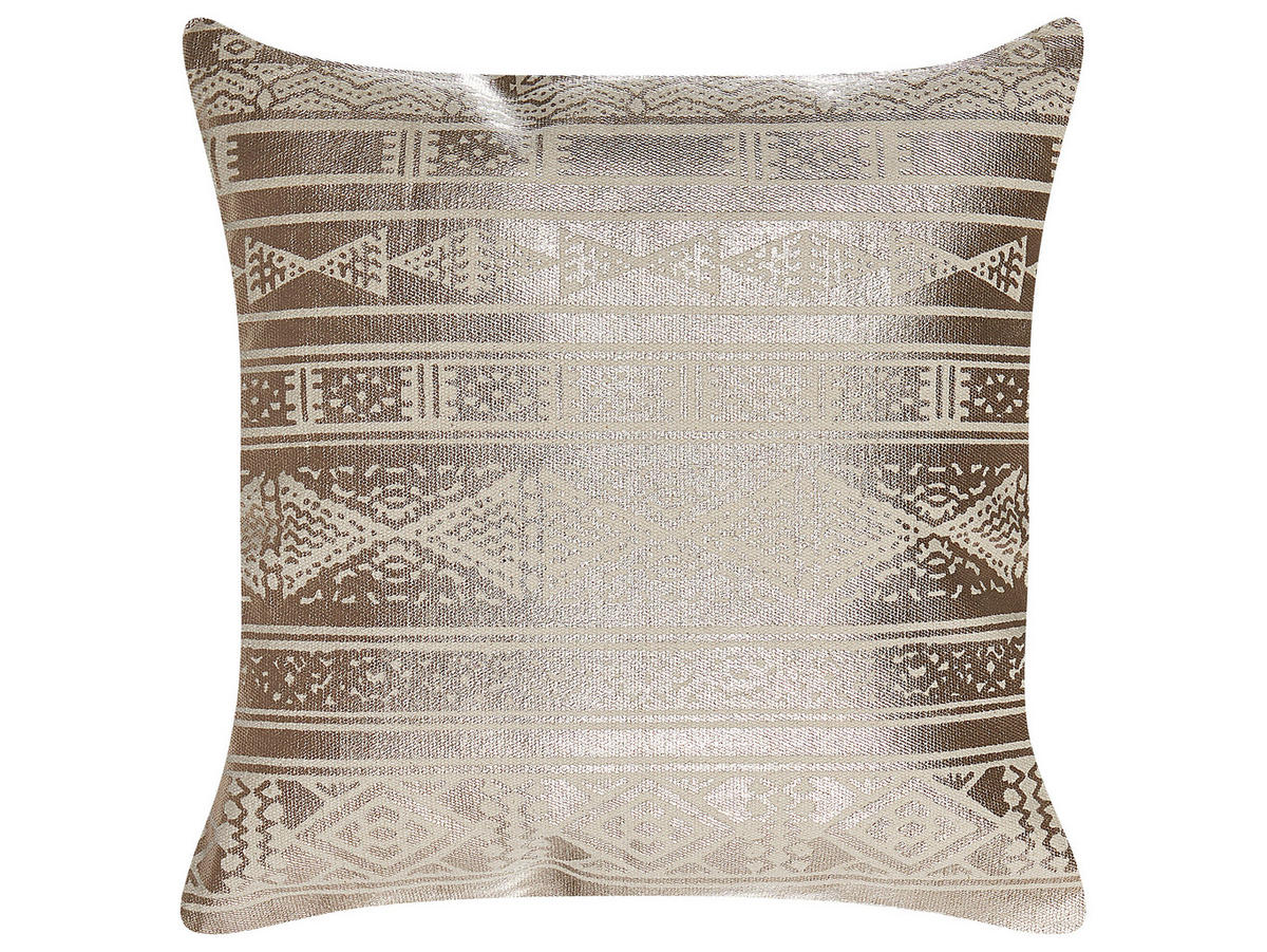 DEKOKISSEN Roségold 50/50 cm Oujda - Roségold, Naturmaterialien/Textil (50/50cm) - Beliani