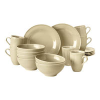 FRÜHSTÜCKS-SET Beat Color Glaze Sandbeige 18er Set - Beige, Keramik (1/1/1cm) - Seltmann Weiden