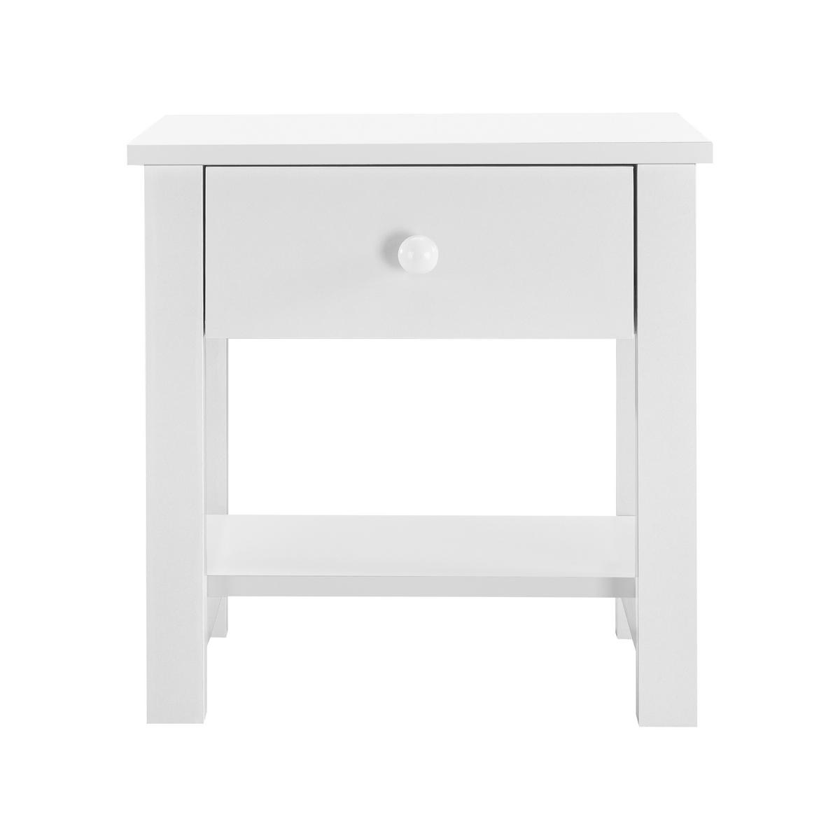 NACHTTISCH - Weiß, Metall (30/40/42cm) - [en.casa]