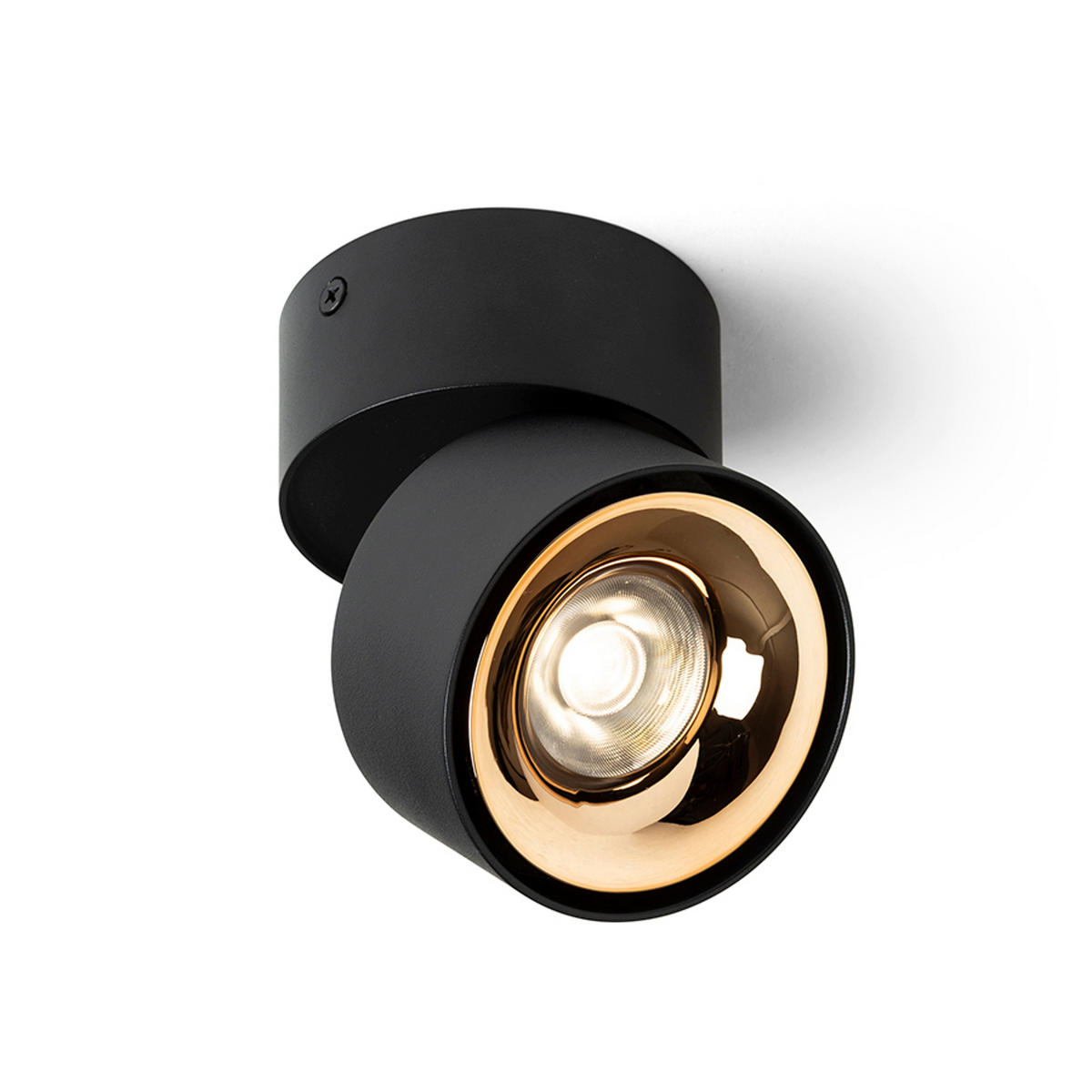 DECKENLEUCHTE ALBANO Schwarz 5 W - Schwarz, Metall (85/85/89cm) - Rendl