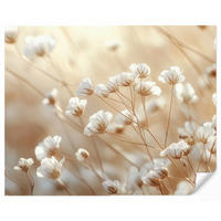 TAPETE - Wild - Blumen - Weiß - 280x220 cm - Creme, Papier (280/220cm) - OnlyWow