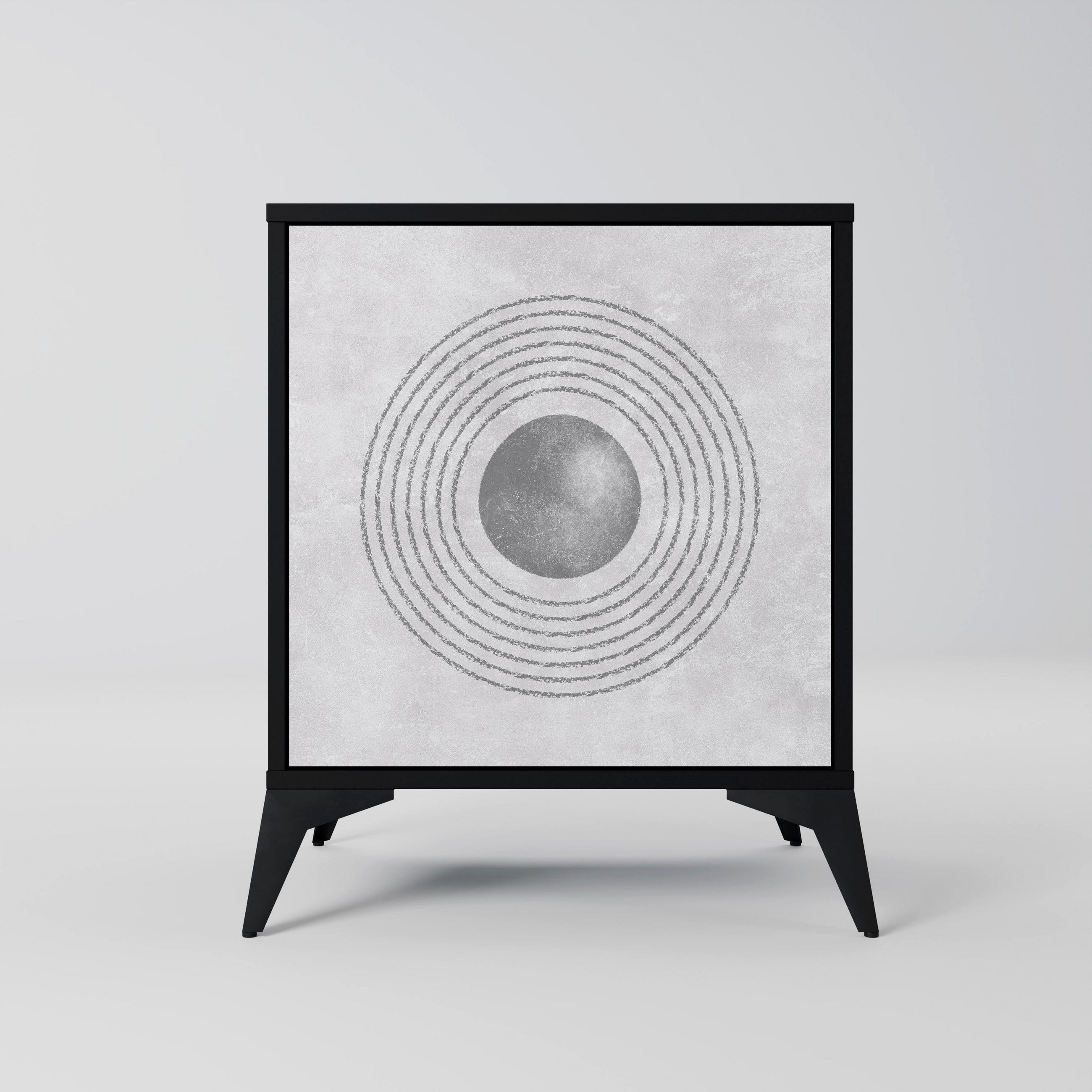 SpaceRebels Sideboard Schwarz 57.5x70.5x42 cm