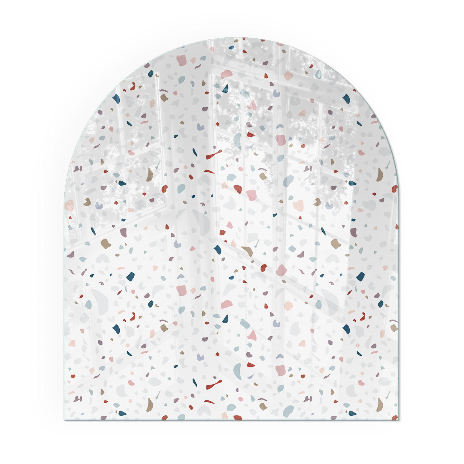 GLASPLATTE für Kamin 80x70 cm - Weiß, Glas (80/70/0.4cm) - TULUP