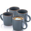 KAFFEEBECHER BOMBAY GRAPHIT - 4 teilig aus Steingut - Dunkelgrau, Stein (0.8L) - Sänger