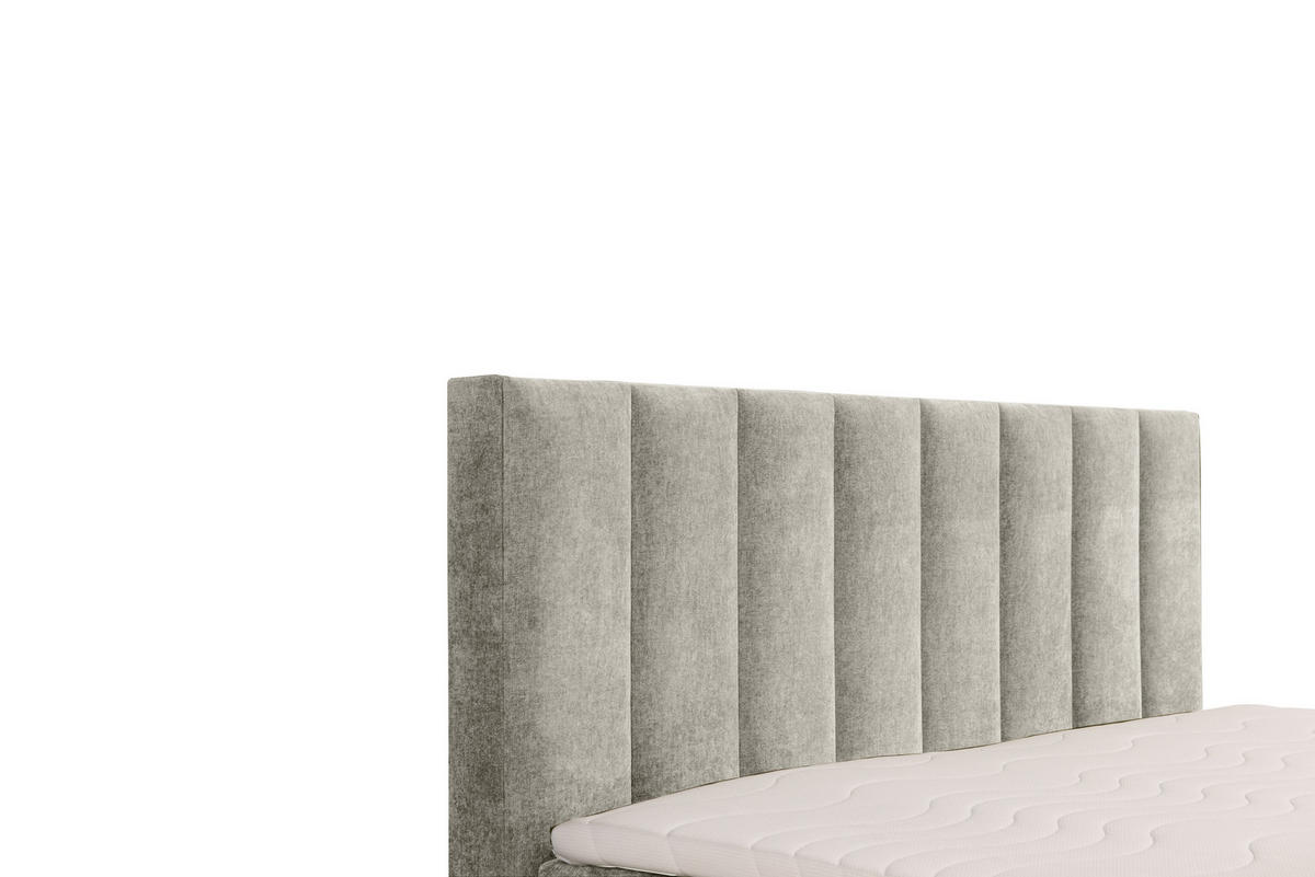 BOXSPRINGBETT VELTRA mit Topper und Bettkasten, Beige, 200x200 cm - Beige, Textil (200/200cm) - KS Home Concept