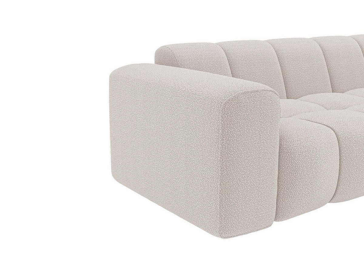 3-SITZER-SOFA aus Chenille-Stoff – Beige – CALESO - Beige, Textil (241/69.5/94cm) - Vente-Unique