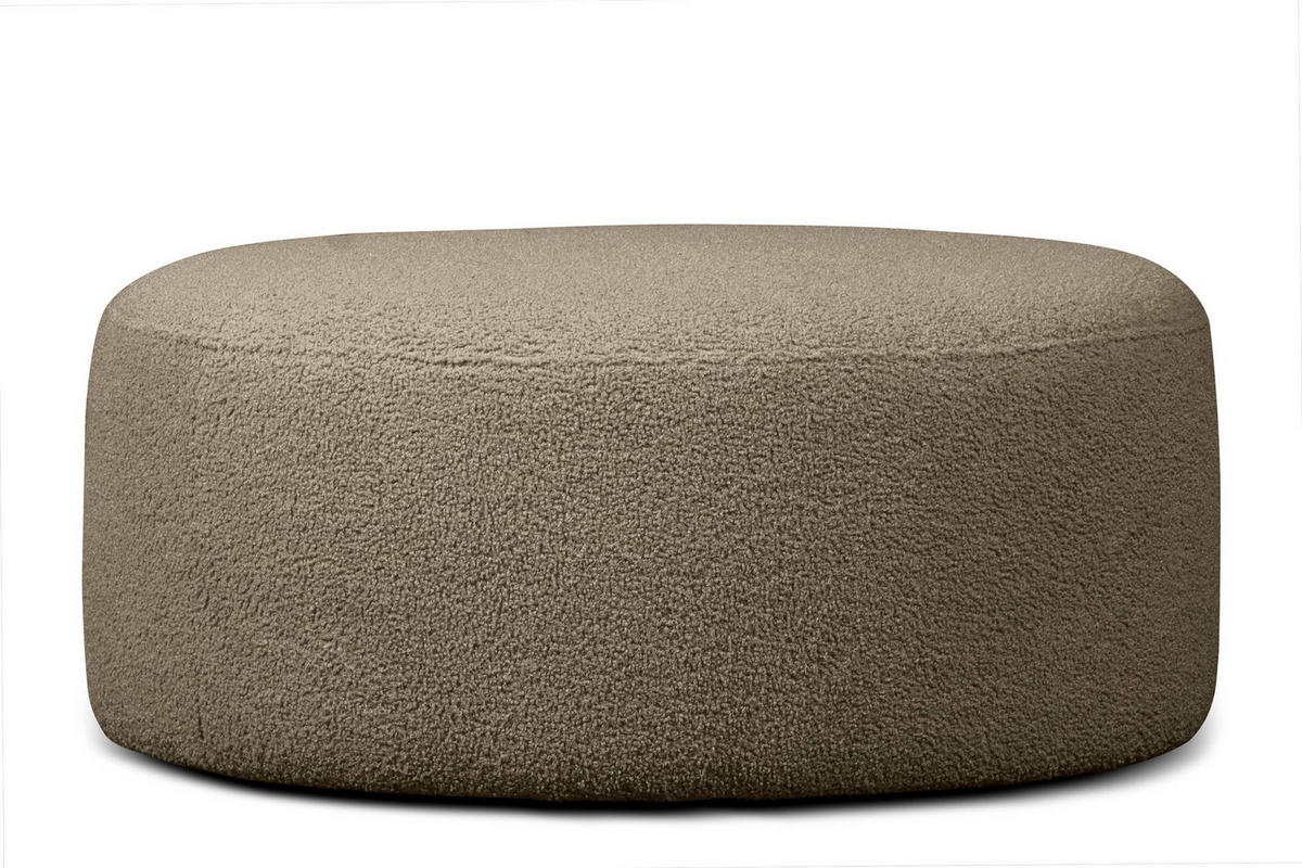 SITZHOCKER RAGGI mit 360° Drehfunktion, Braun - Braun, Textil (80/36/80cm) - KONSIMO®