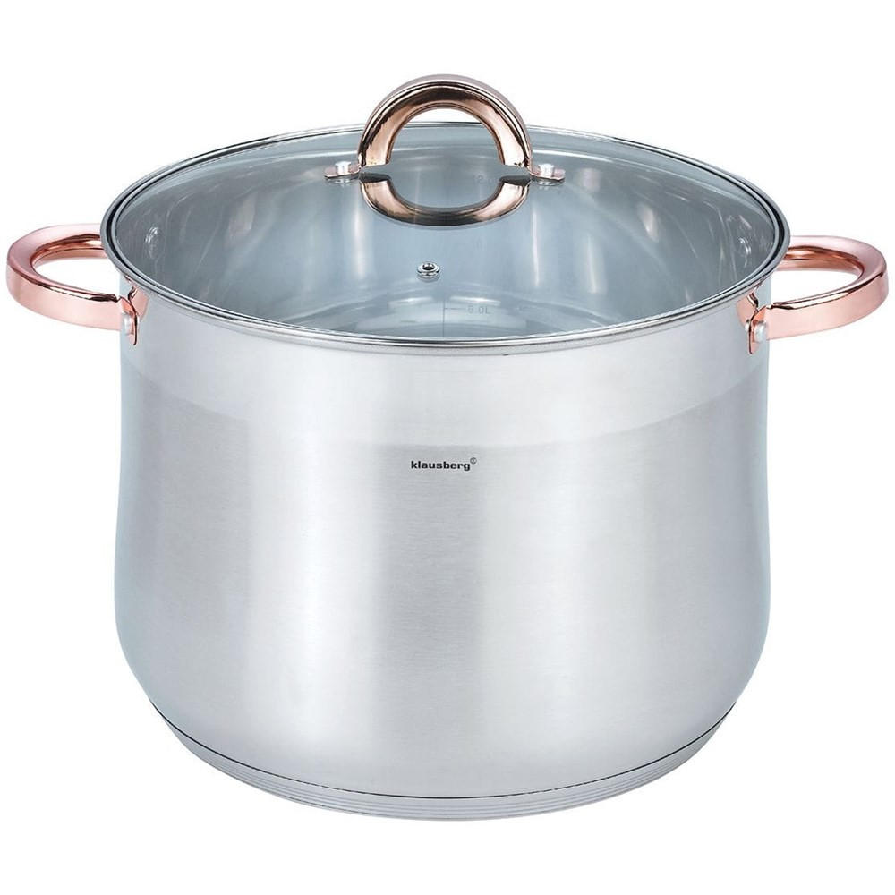 TOPF Silber 38/28/22 cm KB7795 - Silberfarben, Metall (28cm) - Klausberg 