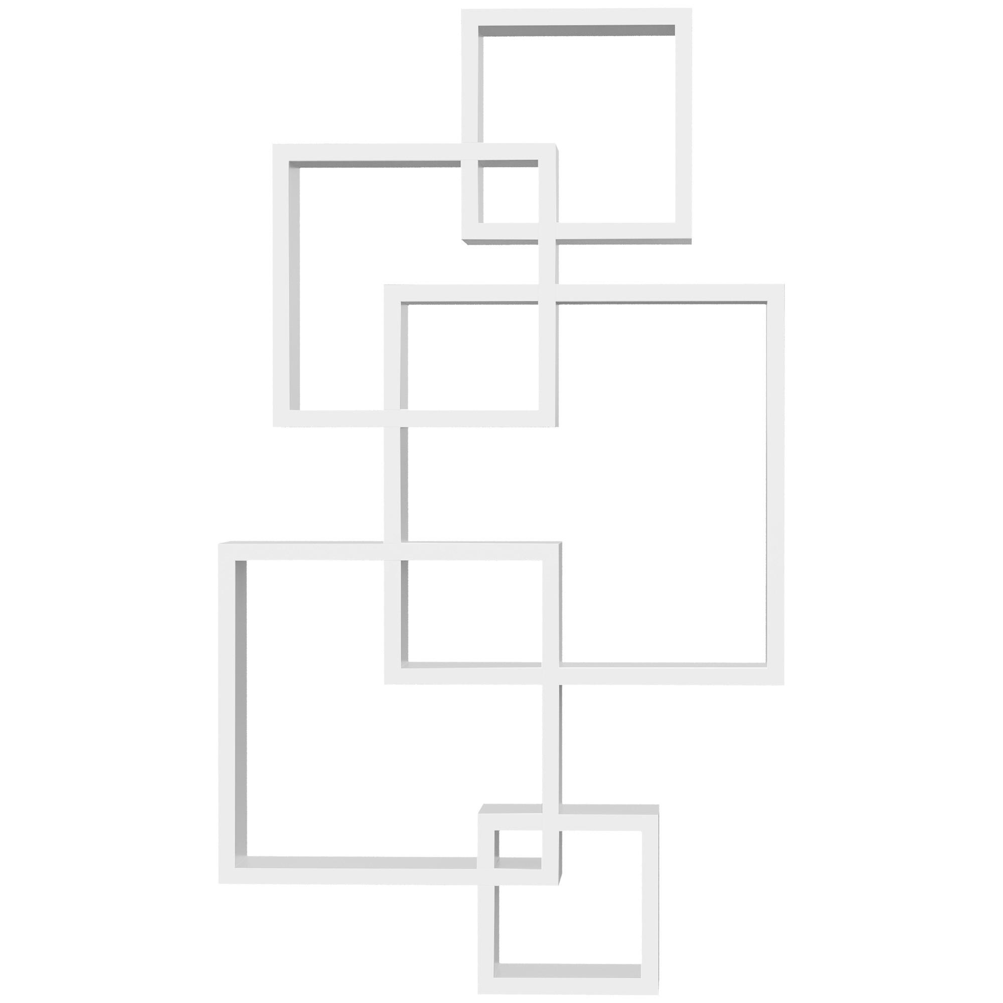 ComfortXL Wandregal Weiß 10.2x86x49.5 cm