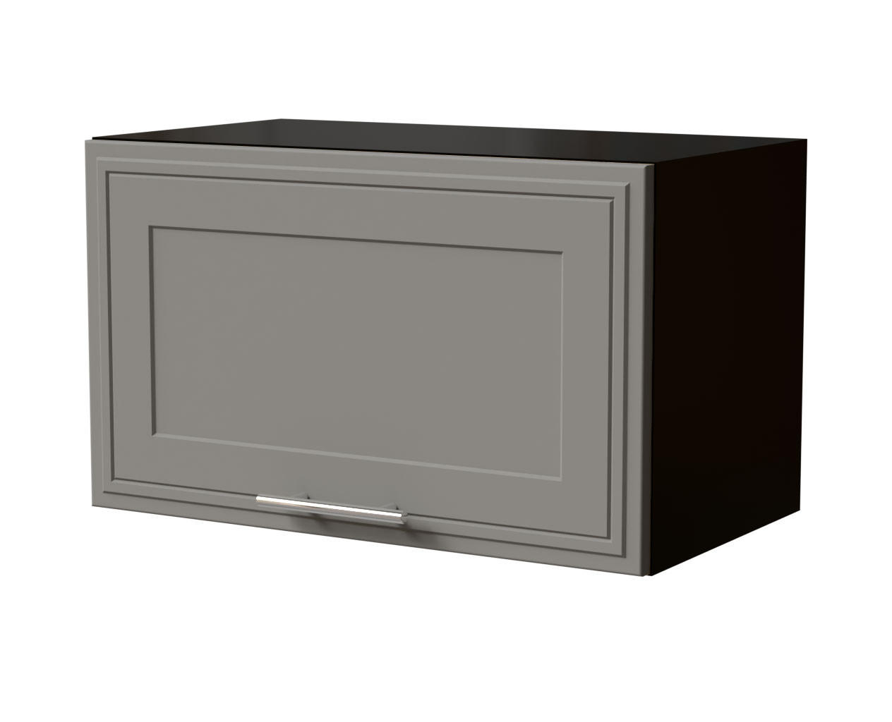 KLAPPHÄNGESCHRANK Salo W4B/60 Schwarz / Dust Grey Matt 60 / 32,5 / 36cm - Blum Aventos Klappenbeschlag - Schwarz/Grau, Holz/Holzwerkstoff (60/36/32.5cm) - Feldmann-Wohnen