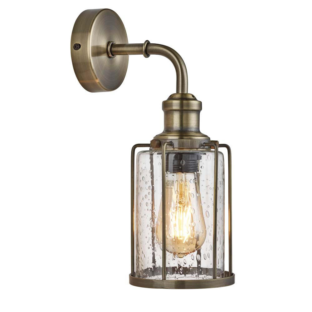 SearchLight Wandleuchte Messing 12x32.5x18 cm