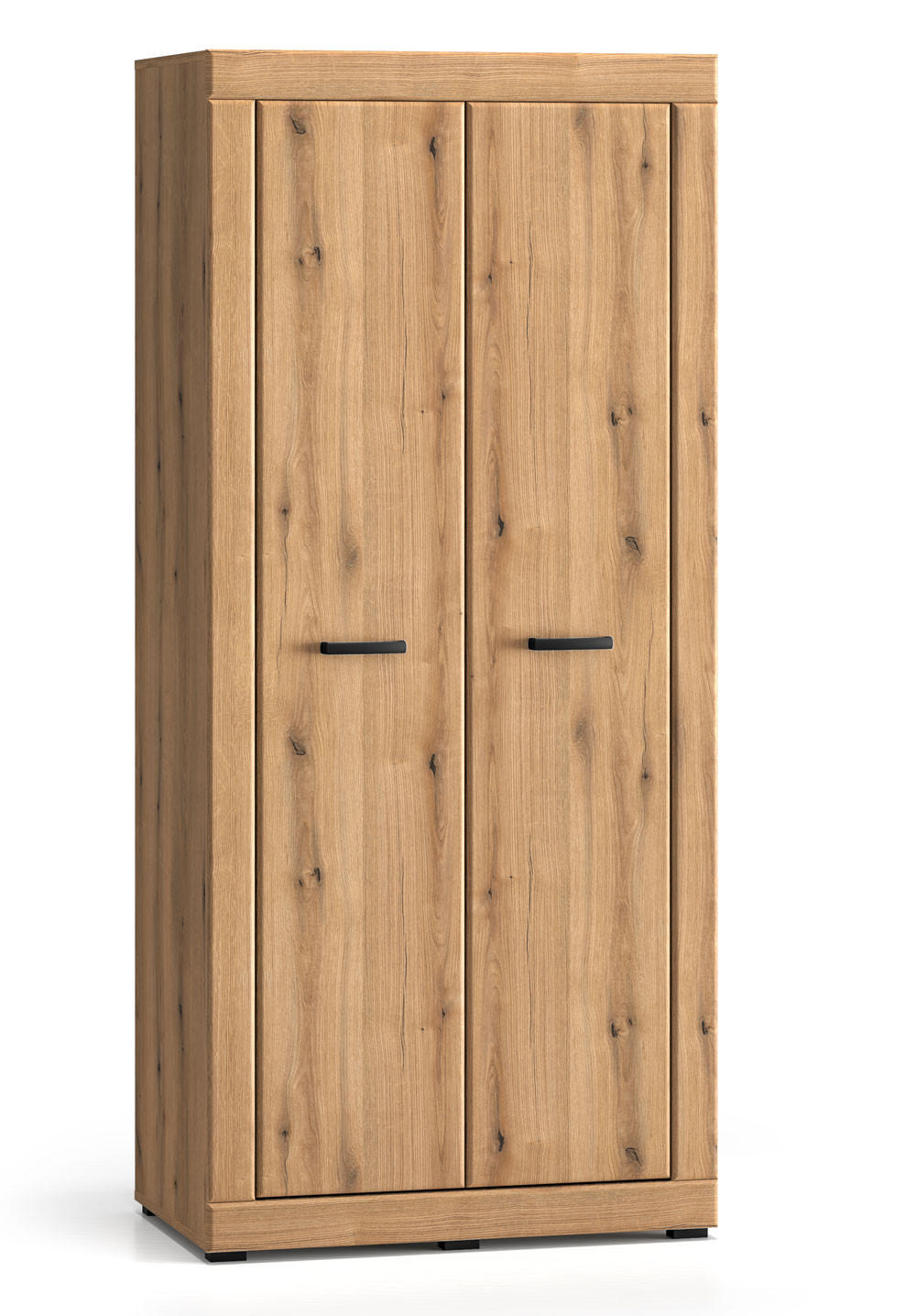 KLEIDERSCHRANK Dora Evoke Eiche 87 / 53 / 195cm - Eichefarben, Holz/Holzwerkstoff (87/195/53cm) - Feldmann-Wohnen