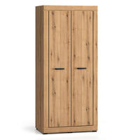 KLEIDERSCHRANK Dora Evoke Eiche 87 / 53 / 195cm - Eichefarben, Holz/Holzwerkstoff (87/195/53cm) - Feldmann-Wohnen