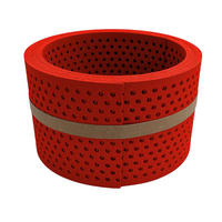 SICHTSCHUTZSTREIFEN Premium Halbe Set gelocht Einzelstreifen Rot 2,55m - Rot, Kunststoff (255/9.5cm) - ZAUN|ZU
