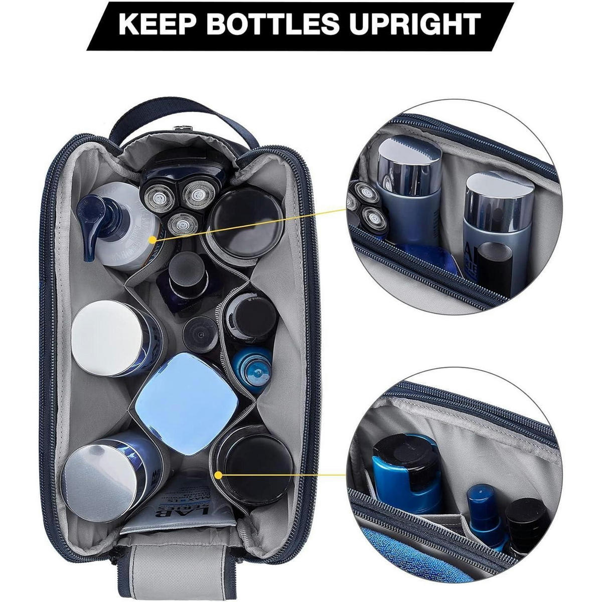 KULTURTASCHE Large Blau - Blau, Kunststoff (7/6.5/15.1cm)