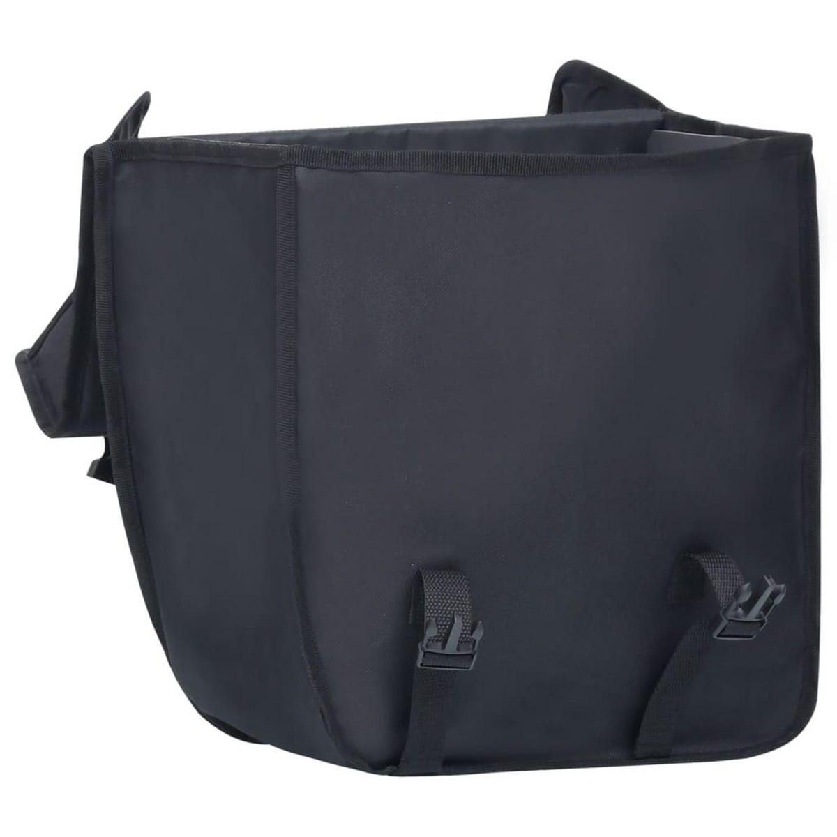 FAHRRADTASCHE Für Gepäckträger Wasserdicht 21 L Schwarz - Schwarz, Textil (18/30/34cm) - vidaXL