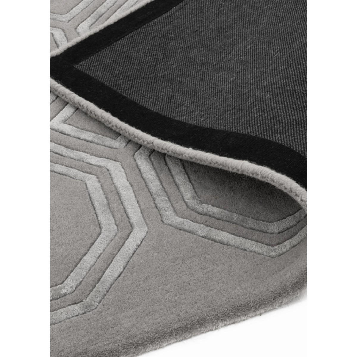 TEPPICH Moderner, handgewebter für Wohn- und Schlafzimmer NAVEL Grau 120 x 170 cm - Grau, Naturmaterialien (120/170cm) - Novatrend