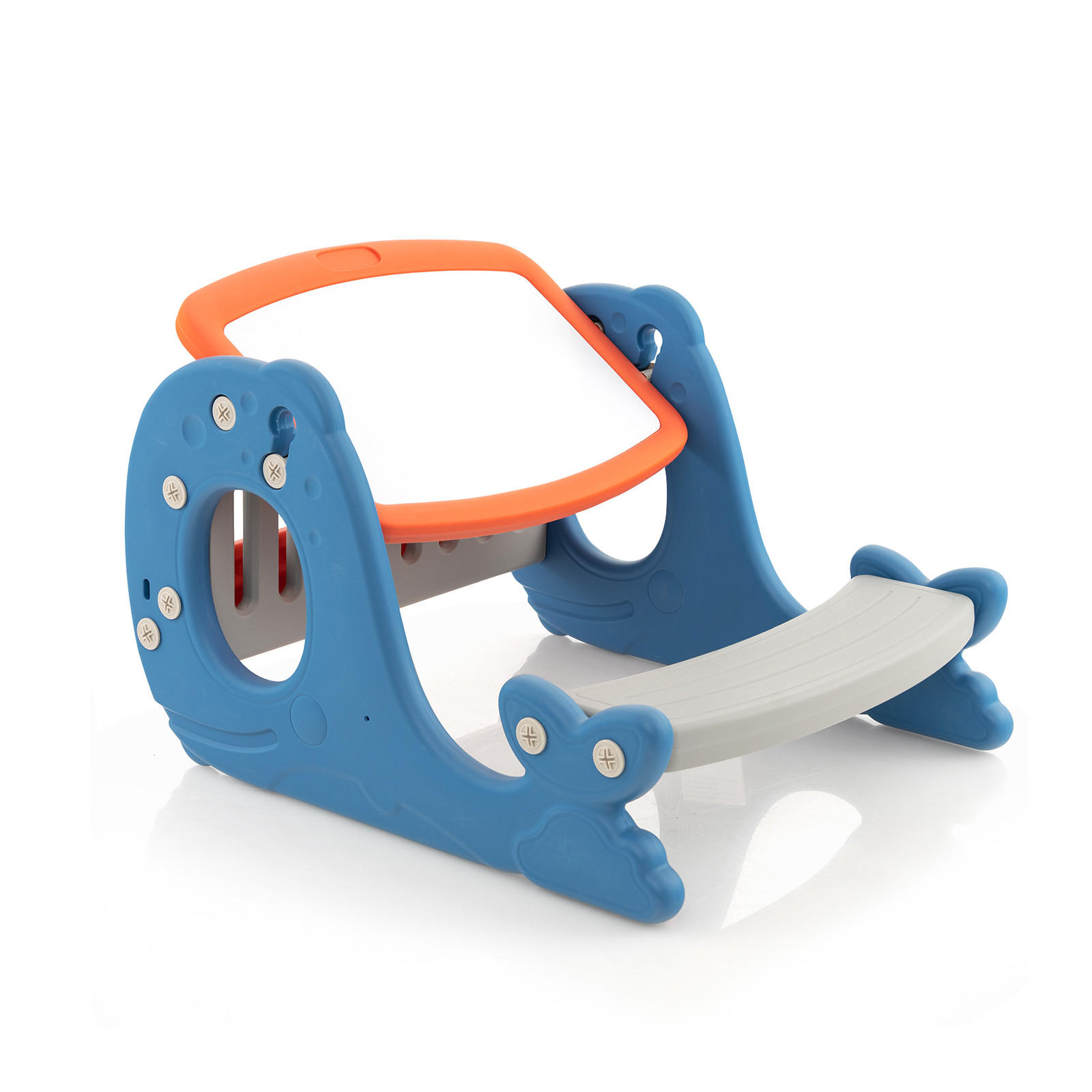 KINDERSTAFFELEI Blau - Blau, Kunststoff (54/39/67cm) - COSTWAY