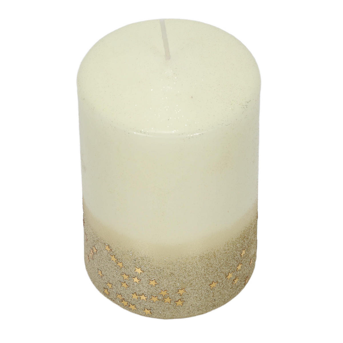 DEKOKERZE Gradient-Optik 10/10/15 cm - Weiß, Paraffin (10/15/10cm) - Atmosphera Createur d´interieur
