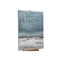 ACRYLBILD HANDGEMALT 80/120 cm - Blau/Beige, Holz/Textil (80/120cm) - KUNSTLOFT
