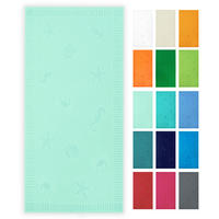 STRANDTUCH, 100x200 cm, 100% Baumwolle, Grün - Hellgrün, Textil (100/200cm) - Zollner