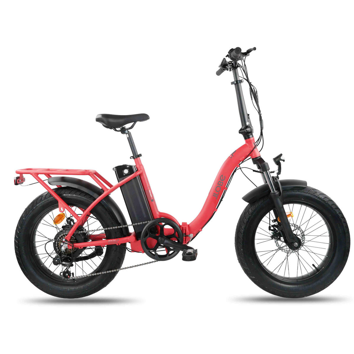 FALT E-BIKE 20" TERRAIN, ROT - Grau, Metall (125cm) - LLOBE