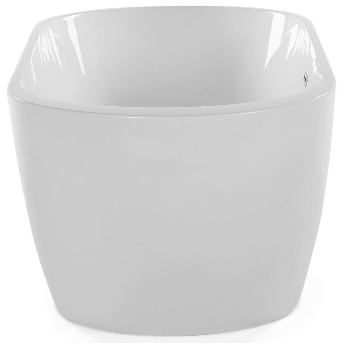 BADEWANNE FREISTEHEND 80x170x59 cm weiß Nevis - Weiß, Kunststoff (80/59/170cm) - Beliani