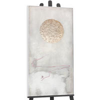 GEMÄLDE Weg zur Sonne Schattenfugenrahmen Weiß 100x50 cm - Weiß, Holz (100/50cm) - YS-art gallery