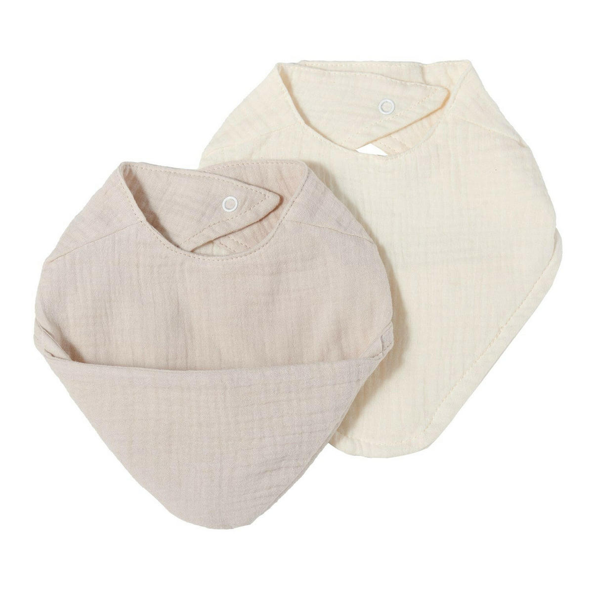 LÄTZCHEN-SET Musselin Sand & Natur - Beige, Textil (27/3/22cm) - nordic coast company