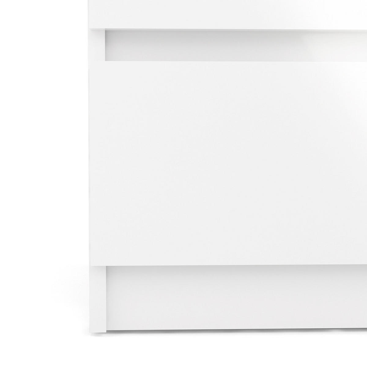 NACHTSCHRANK weiß hochglanz - Weiß, Holzwerkstoff (40/50/50cm) - ebuy24
