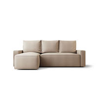 ECKSOFA mit Schlaffunktion SAVIO Curio 15 Links - Beige, Textil (232/140cm) - Bedante