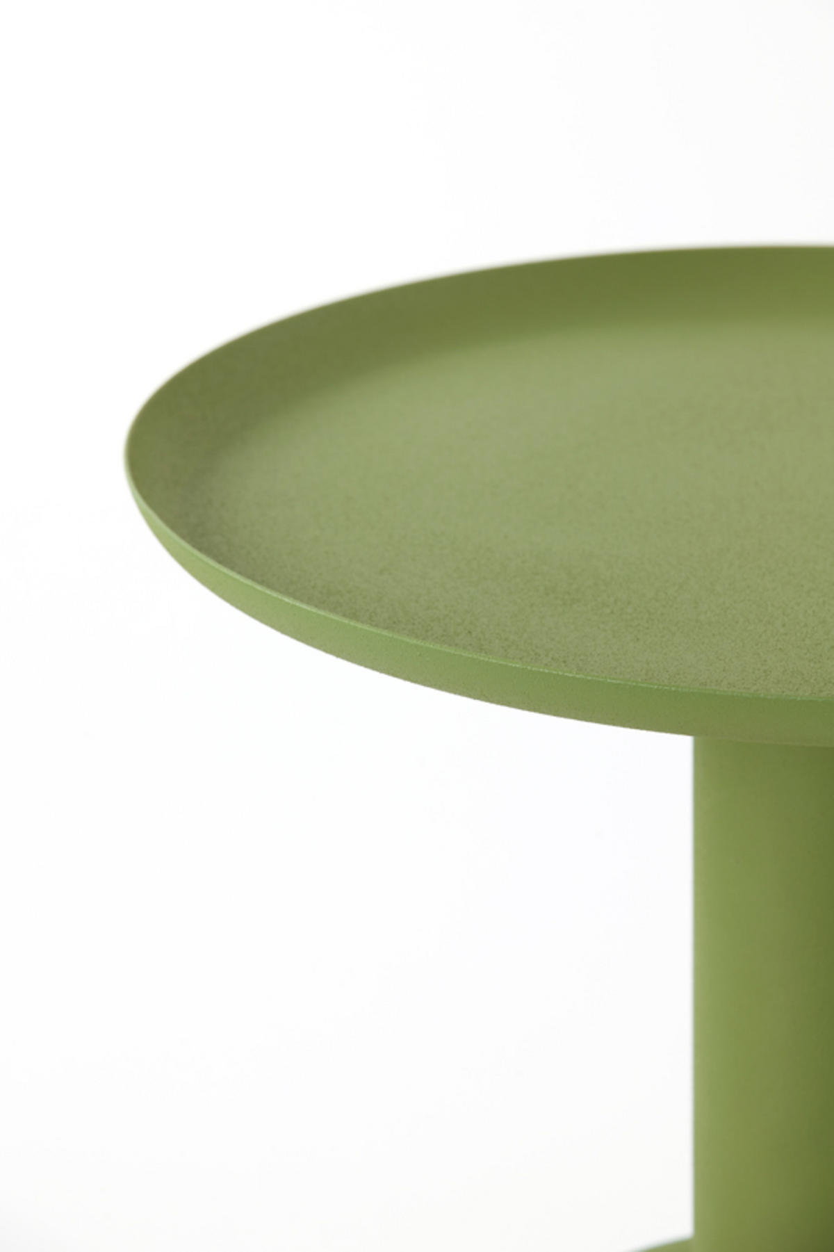 BEISTELLTISCH Milaki Grün Ø39/52 cm - Grün, Metall (39/39/52cm) - Light & Living