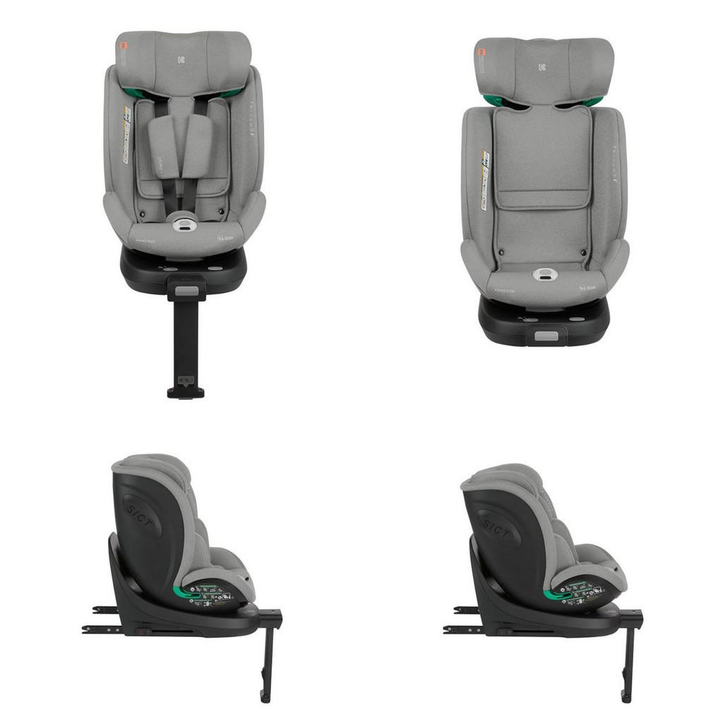 Thumbnail - Kikka boo Kindersitz, Grau, Kunststoff, 43x62x55 cm, unisex, Baby on Tour, Kindersitze, Reboarder Kindersitze