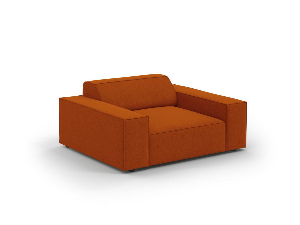 SESSEL Jodie aus strukturiertem Stoff terrakotta - Terracotta, Textil (102/70/124cm) - Micadoni