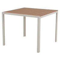 GARTENTISCH, Noah, Teak, Metall, 90 x 90 x 74 cm - Teakfarben, Metall (90/90/74cm) - ebuy24