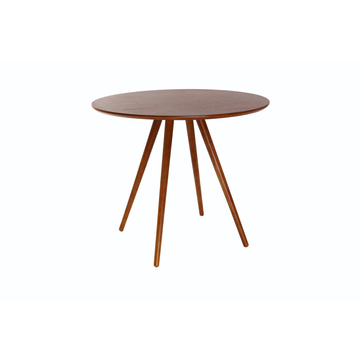 ESSTISCH Rund Nussbaum D90 ARTIK - Walnussfarben, Holz (90/90/75cm) - Miliboo