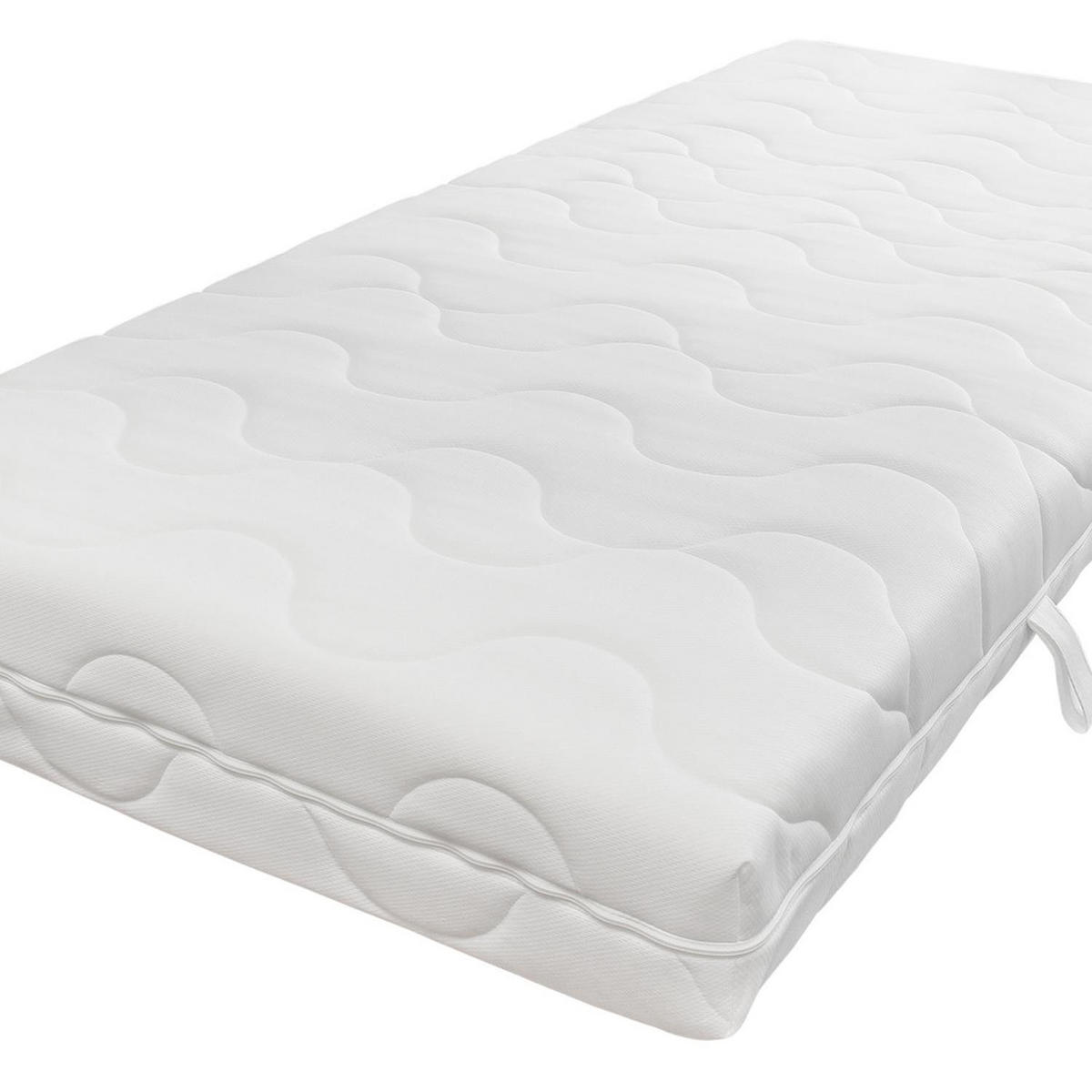 KALTSCHAUMMATRATZE Blue Vision 80x200 Höhe 19cm, 7-Zonen H4 - Weiß, Textil (80/200cm) - Sleepneo
