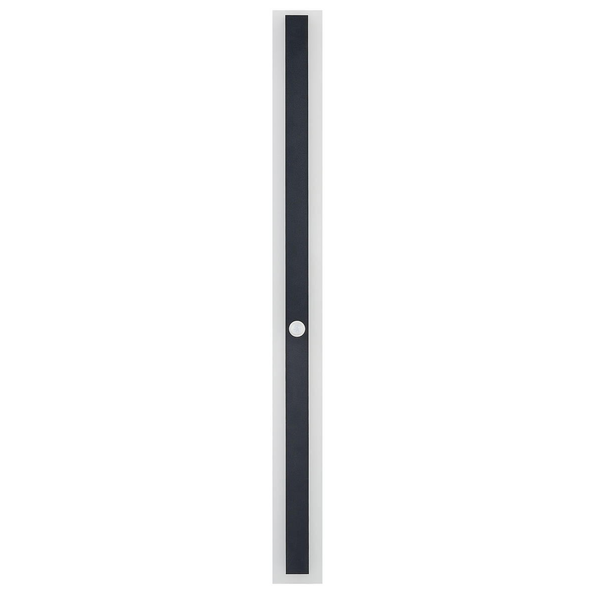 AUSSENWANDLEUCHTE Savane 4/9/100 cm - Schwarz, Metall (9/100/4cm) - Beliani