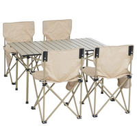 CAMPINGSET Cremeweiß - Creme, Metall (95/65/55cm) - MCW