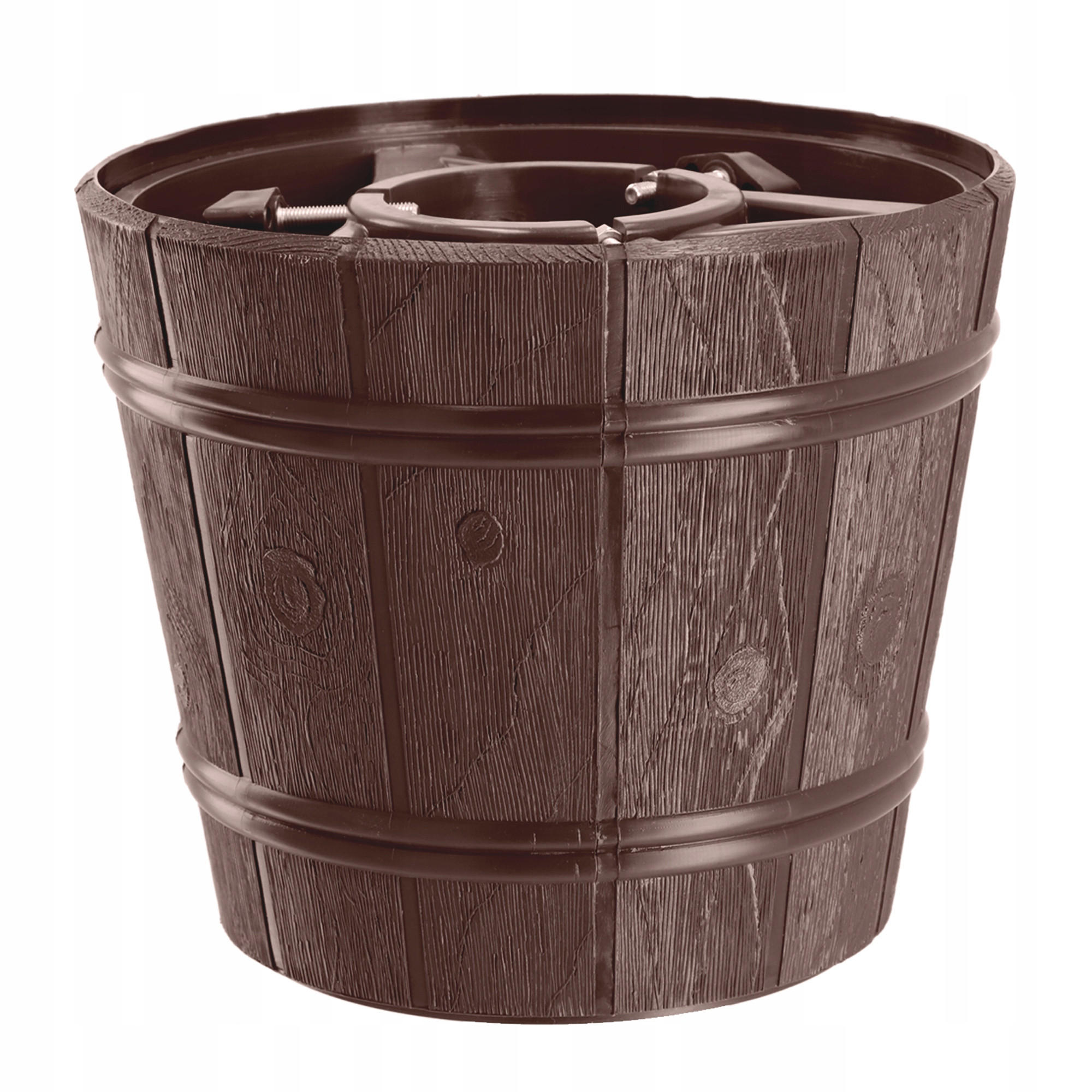 KADAX Weihnachtsbaumständer für einen echten Weihnachtsbaum, Topfbaum 2,4 m - Grün, Kunststoff (24.5cm) - KADAX