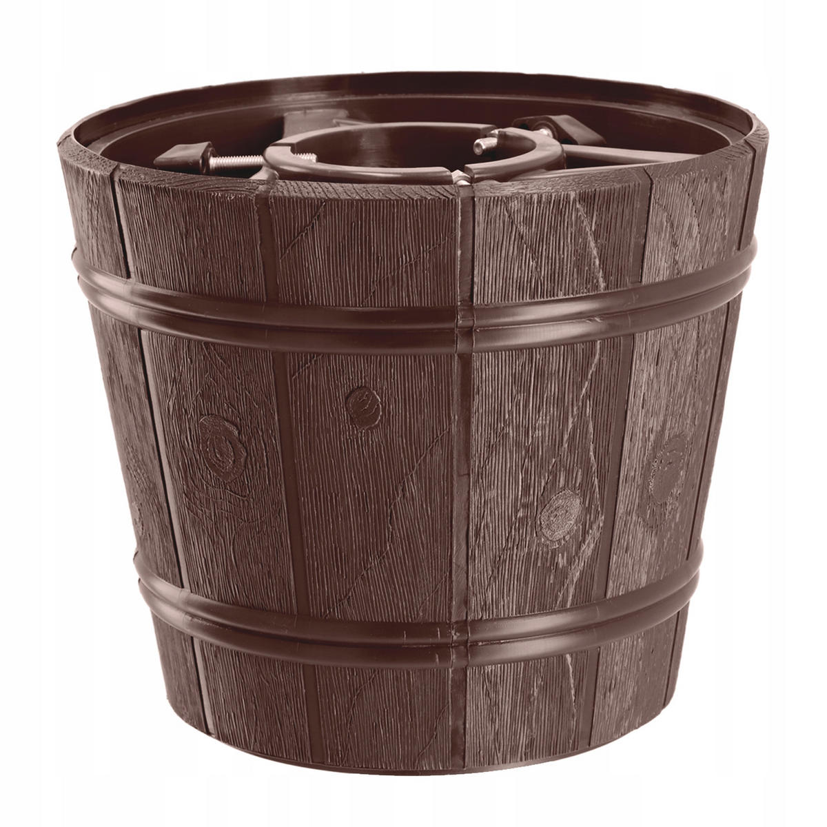 KADAX Weihnachtsbaumständer für einen echten Weihnachtsbaum, Topfbaum 2,4 m - Grün, Kunststoff (24.5cm) - KADAX