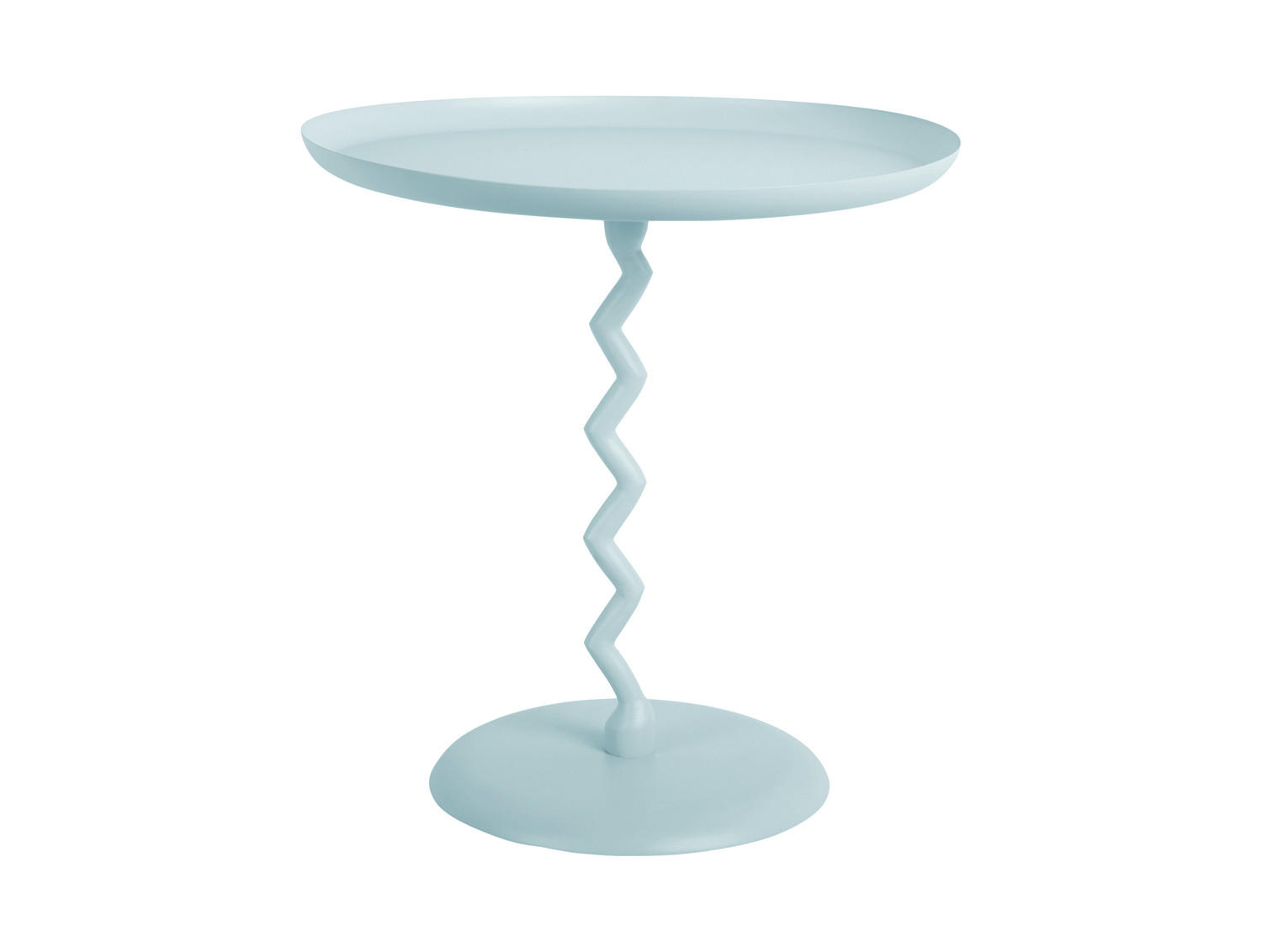 BEISTELLTISCH Zig Zag 40/40/42 cm - Blau, Metall (40/40/42cm) - Leitmotiv