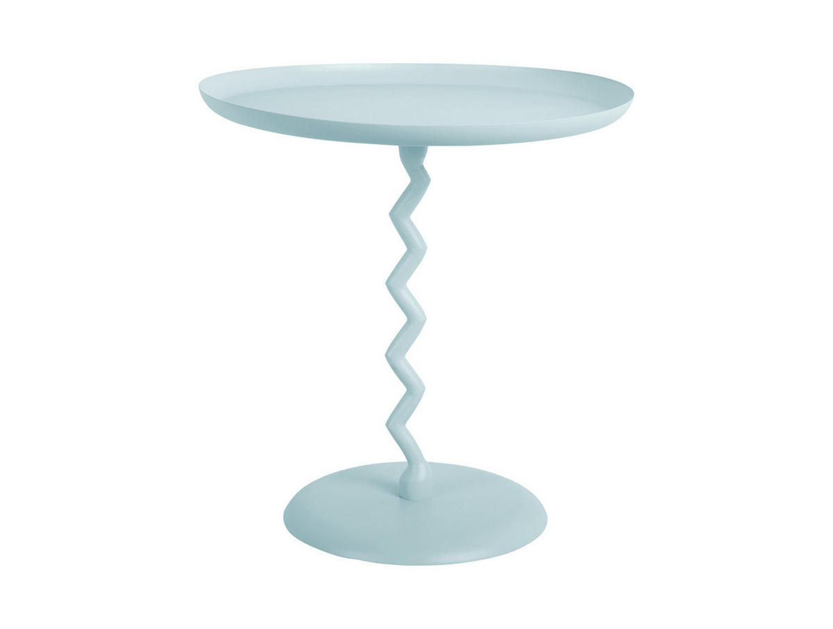 BEISTELLTISCH Zig Zag 40/40/42 cm - Blau, Metall (40/40/42cm) - Leitmotiv
