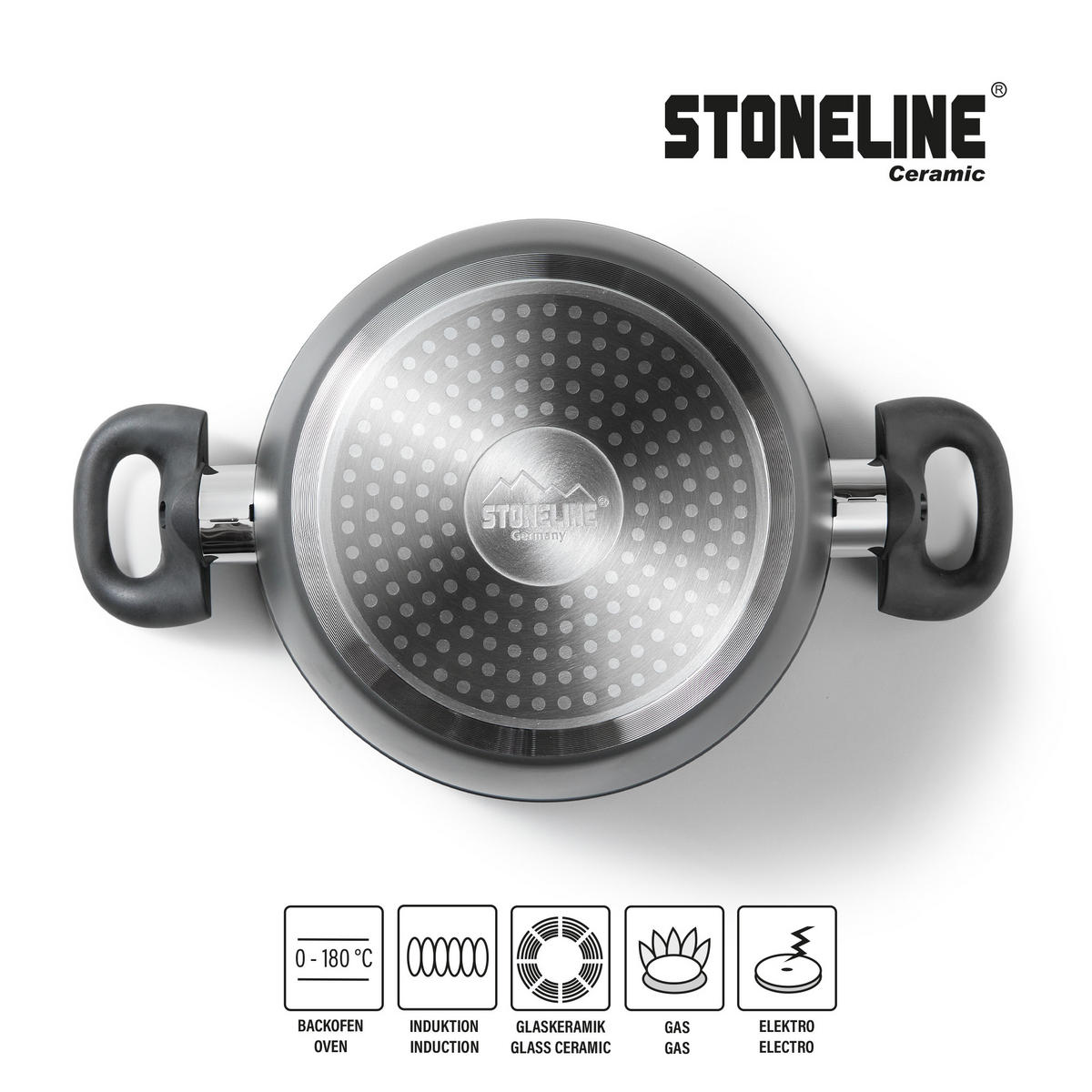 KOCHGESCHIRR SET 6-TEILIG - Grau, Metall - Stoneline