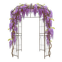 ROSENPAVILLON - Kupferfarben, Metall (211/275/211cm) - Relaxdays