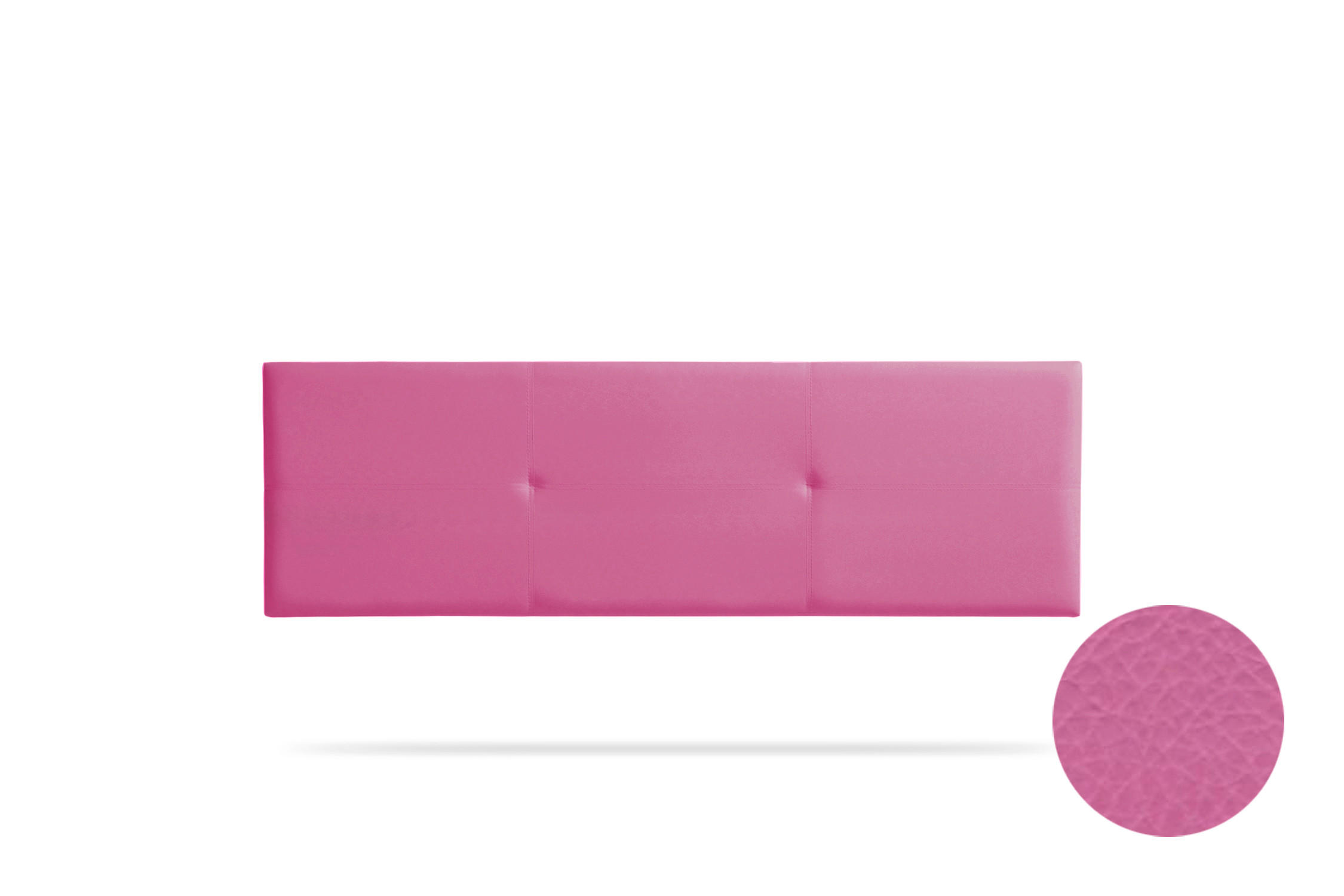 KOPFTEIL gepolstert ALMA Kunstleder 115x50x5 cm - Rosa - Moonia - Pink, Holz (115/5/50cm)