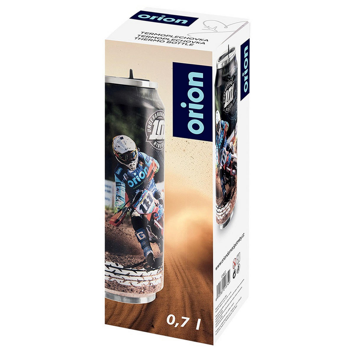 THERMOBECHER Dose Motocross 700 ml Mehrfarbig - Multicolor, Metall (0.7L) - Orion 