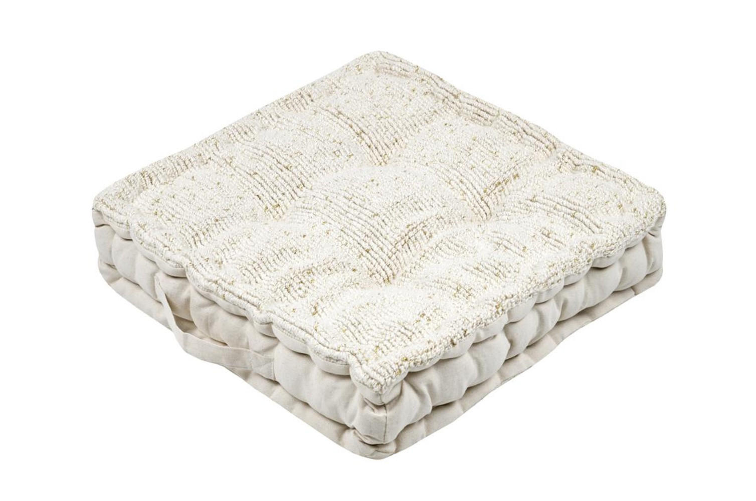 BODENKISSEN Amazonica 45/45/10 cm - Beige, Naturmaterialen (45cm)