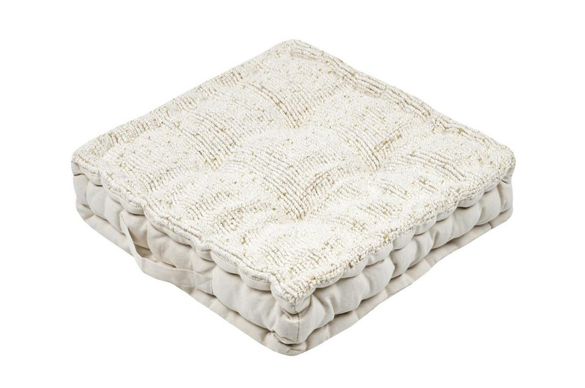 BODENKISSEN Amazonica 45/45/10 cm - Beige, Naturmaterialen (45cm)